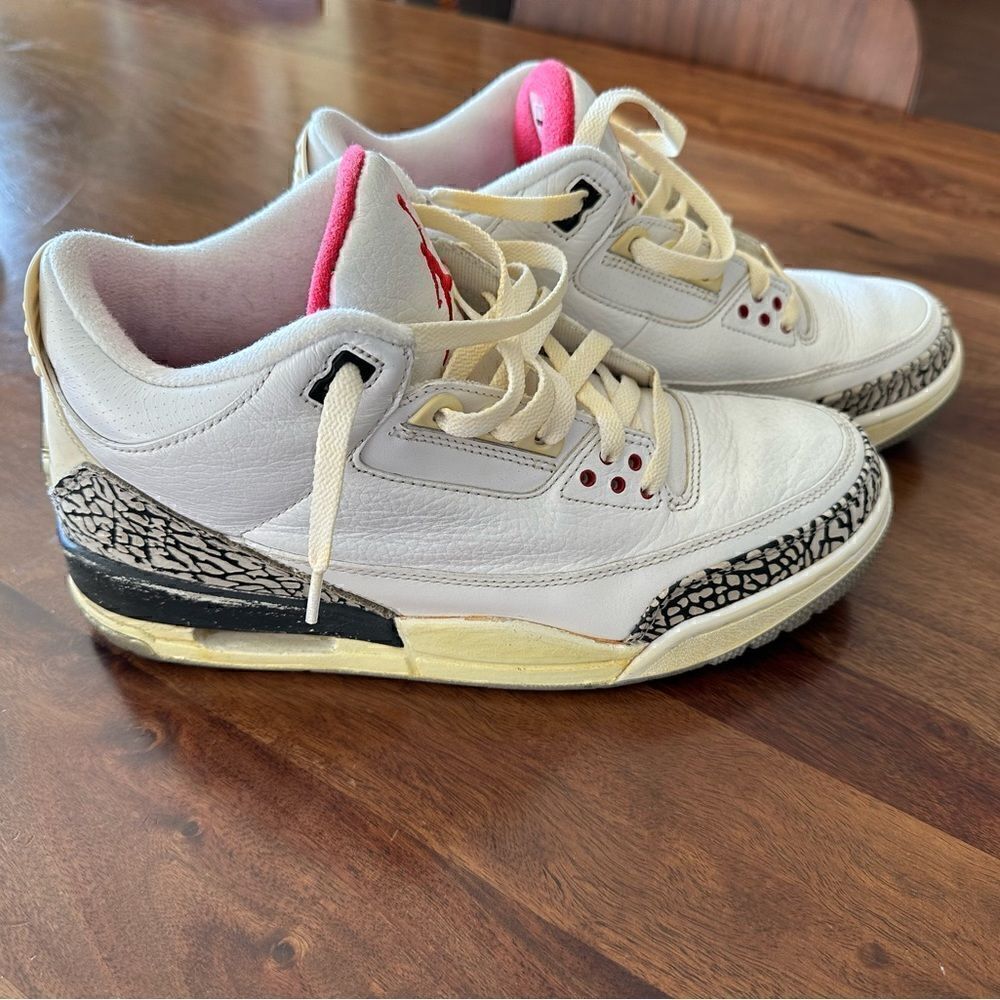 AUTHENTIC Nike Jordan 3 White Cement 2010 retro. See description for details